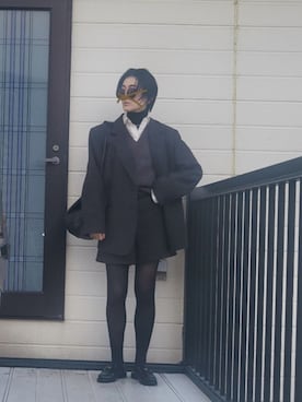 「H&M」｜miminyさん（レディース・173cm）の冬コーディネート