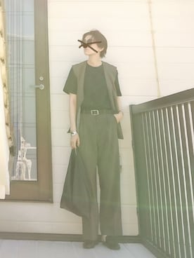 「UNIQLO U」｜miminyさん（レディース・172cm）の夏コーディネート