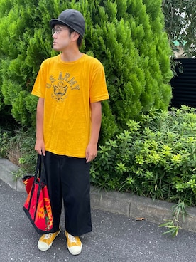 「Varde77（バルデセブンティセブン）のアイテム（帽子）」を使った、Mdskさん（メンズ・173cm）の夏コーディネート