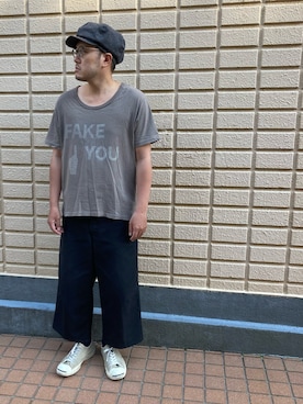 「YELLOWS PLUS（イエローズプラス）のアイテム」を使った、Mdskさん（メンズ・173cm）の春コーディネート