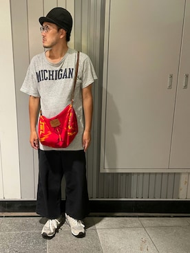 「Varde77（バルデセブンティセブン）のアイテム（帽子）」を使った、Mdskさん（メンズ・173cm）の秋コーディネート