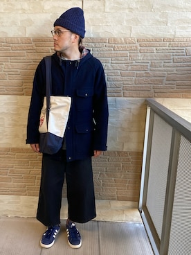 「YELLOWS PLUS（イエローズプラス）のアイテム」を使った、Mdskさん（メンズ・173cm）の冬コーディネート