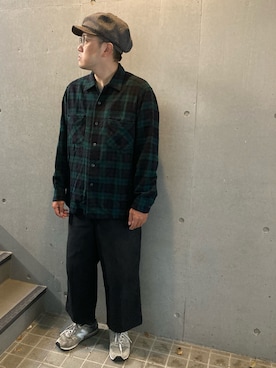 「YELLOWS PLUS（イエローズプラス）のアイテム」を使った、Mdskさん（メンズ・173cm）の春コーディネート