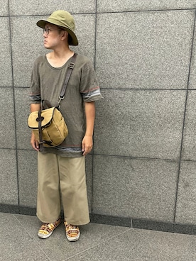 「Varde77（バルデセブンティセブン）のアイテム（帽子）」を使った、Mdskさん（メンズ・173cm）の秋コーディネート