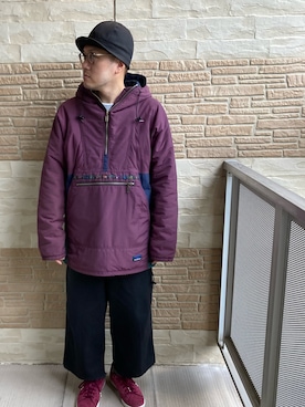 「YELLOWS PLUS（イエローズプラス）のアイテム」を使った、Mdskさん（メンズ・173cm）の冬コーディネート