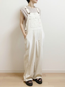 「FREAK'S STORE（フリークスストア）のアイテム（オールインワン・サロペット）」を使った、mAy☆uMeさん（レディース・158cm）の夏コーディネート