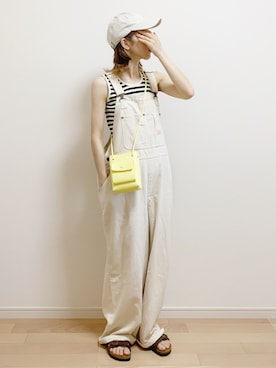 「FREAK'S STORE（フリークスストア）のアイテム（オールインワン・サロペット）」を使った、mAy☆uMeさん（レディース・158cm）の夏コーディネート