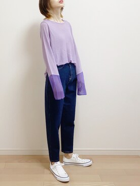 「SOMETHING（サムシング）のアイテム」を使った、mAy☆uMeさん（レディース・158cm）の春コーディネート