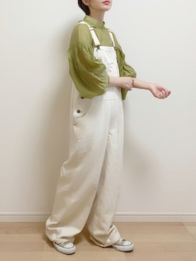 「FREAK'S STORE（フリークスストア）のアイテム（オールインワン・サロペット）」を使った、mAy☆uMeさん（レディース・158cm）の夏コーディネート