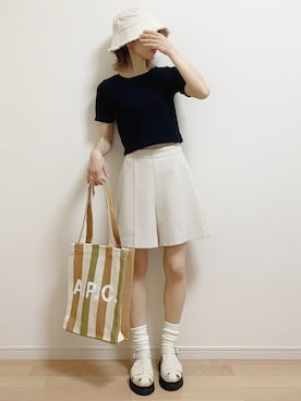 「FREE'S MART（フリーズマート）のアイテム」を使った、mAy☆uMeさん（レディース・158cm）の夏コーディネート