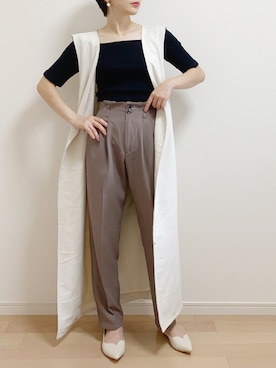 「apres jour（アプレジュール）のアイテム（パンツ）」を使った、mAy☆uMeさん（レディース・158cm）の夏コーディネート