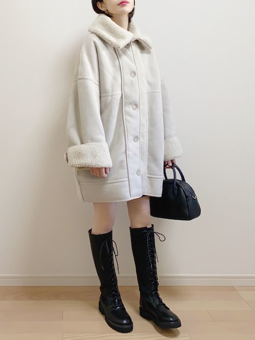 mAy☆uMe|Kastaneのムートンコートを使ったコーディネート - WEAR mAy☆uMe|Kastaneのムートンコートを使ったコーディネート - WEAR