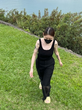 「Yohji Yamamoto（ヨウジヤマモト）のアイテム（チノパンツ）」を使った、chingさん（レディース・167cm）の春コーディネート