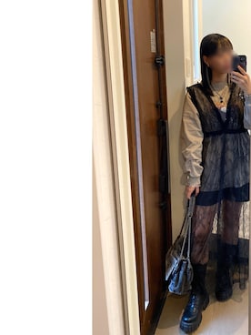「apres jour mignon（アプレジュールミニョン）のアイテム（ワンピース/ドレス）」を使った、riritsunaさん（レディース・158cm）の秋コーディネート