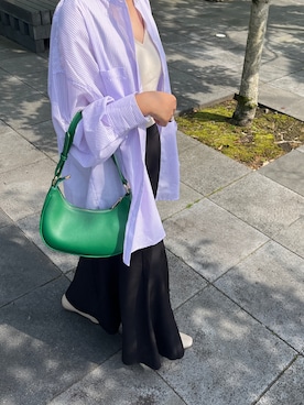 「moment+（モーメントプラス）のアイテム」を使った、aiさん（レディース・155cm）の夏コーディネート