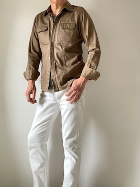 「Care label（ケアレーベ）のアイテム」を使った、𝐂𝐡𝐞𝐞さん（メンズ・172cm）の夏コーディネート