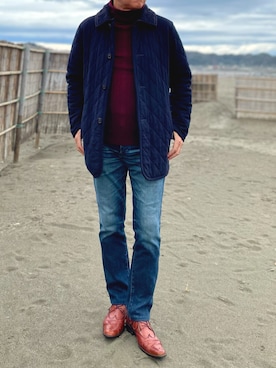 「アイテム（パンツ）」を使った、𝐂𝐡𝐞𝐞さん（メンズ・172cm）の冬コーディネート