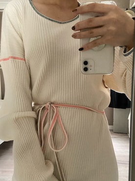 「BASERANGE（ベースレンジ）のアイテム（ワンピース/ドレス）」を使った、hiraさん（レディース・157cm）の秋コーディネート