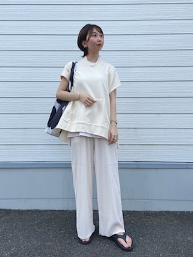 「BAGGU（バグー）のアイテム」を使った、hiraさん（レディース・157cm）の夏コーディネート