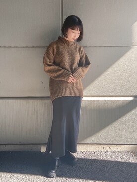 「コクーンシルエット」｜hiraさん（レディース・157cm）の秋コーディネート