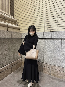 「Canal 4℃（カナルヨンドシー）のアイテム（アクセサリー）」を使った、karenさん（レディース・158cm）の冬コーディネート