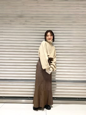 okazaki risaさん（レディース・157cm）の冬コーディネート