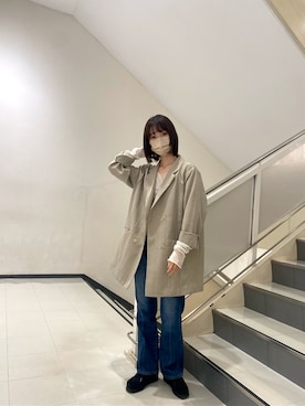 okazaki risaさん（レディース・157cm）の冬コーディネート