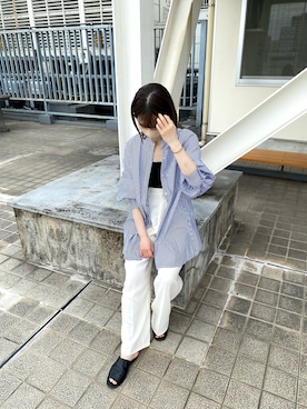 okazaki risaさん（レディース・157cm）の夏コーディネート