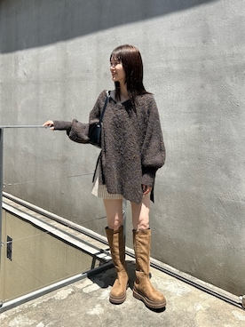 「Kastane（カスタネ）のアイテム」を使った、okazaki risaさん（レディース・157cm）の夏コーディネート