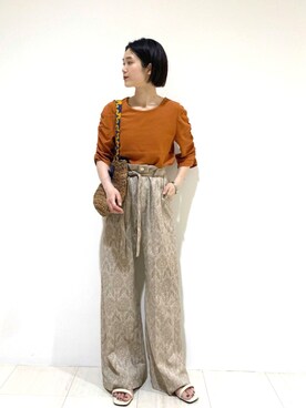 okazaki risaさん（レディース・157cm）の夏コーディネート