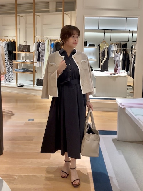 セール】ウォッシャブルサッカーシャツワンピース（シャツワンピース