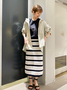 「Rouge vif（ルージュヴィフ）のアイテム（ブルゾン）」を使った、abeさん（レディース・159cm）の冬コーディネート