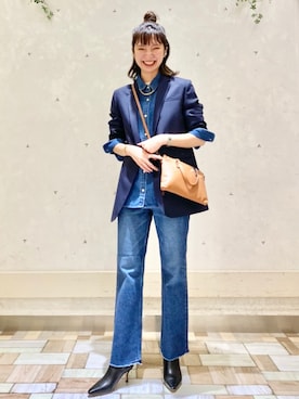 「upper hights」｜「アイテム（ジャケット/アウター）」を使った、abeさん（レディース・159cm）の秋コーディネート