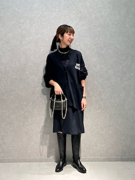 「Rougevif」｜「アイテム（ワンピース/ドレス）」を使った、abeさん（レディース・159cm）の冬コーディネート