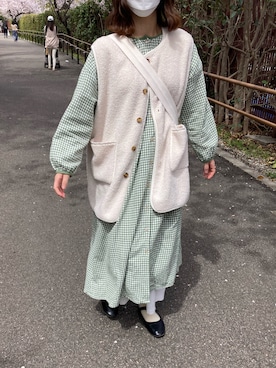 「SM2（エスエムツー）のアイテム（シャツワンピース）」を使った、ma‼︎さん（レディース・158cm）の春コーディネート
