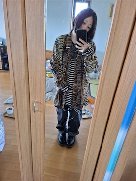「WEGO（ウィゴー）のアイテム（Denim pants、ブラック系）」を使った、目さん（レディース・149cm）の春コーディネート