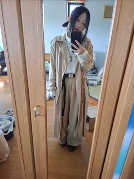 「アイテム（メイクアップ）」を使った、目さん（レディース・149cm）の春コーディネート