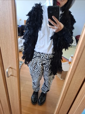 「LABRAT（ラブラット）のアイテム（トップス、ホワイト系）」を使った、目さん（レディース・149cm）の夏コーディネート