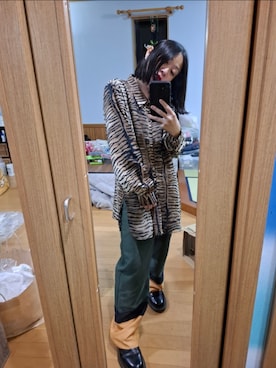 「アイテム（メイクアップ）」を使った、目さん（レディース・149cm）の春コーディネート