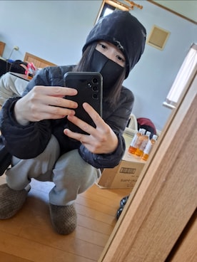 「DEVICE（デバイス）のアイテム（帽子）」を使った、目さん（レディース・149cm）の春コーディネート