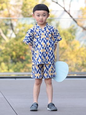 「BEAMS mini（ビームスミニ）のアイテム」を使った、BEAMS miniさん（キッズ・110cm）の夏コーディネート