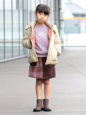 「アイテム（ブルゾン）」を使った、BEAMS miniさん（キッズ・110cm）の冬コーディネート