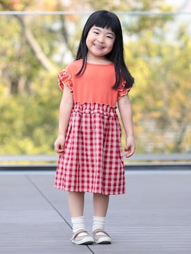 「アイテム（ワンピース）」を使った、BEAMS miniさん（キッズ・100cm）の夏コーディネート