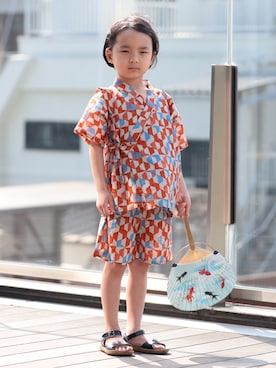 「BEAMS mini（ビームスミニ）のアイテム」を使った、BEAMS miniさん（キッズ・110cm）の夏コーディネート