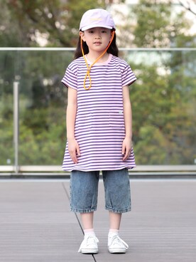 「BEAMS mini（ビームスミニ）のアイテム」を使った、BEAMS miniさん（キッズ・120cm）の夏コーディネート