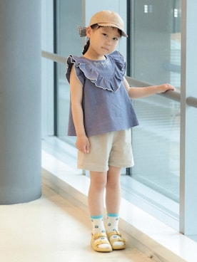 「BEAMS mini（ビームスミニ）のアイテム」を使った、BEAMS miniさん（キッズ・110cm）の春コーディネート