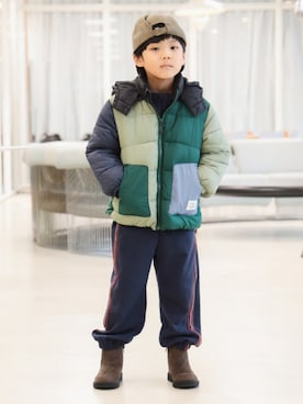 「アイテム（ブルゾン）」を使った、BEAMS miniさん（キッズ・110cm）の冬コーディネート