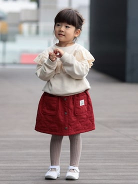 「BEAMS mini（ビームスミニ）のアイテム」を使った、BEAMS miniさん（キッズ・90cm）の冬コーディネート