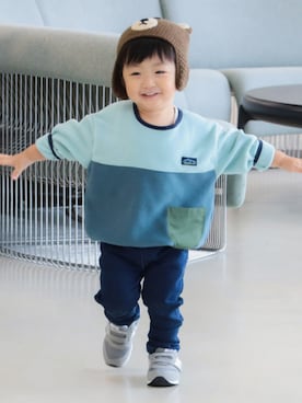 「アイテム（ニットキャップ/ビーニー）」を使った、BEAMS miniさん（キッズ・80cm）の冬コーディネート