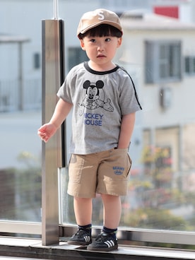 「BEAMS mini（ビームスミニ）のアイテム」を使った、BEAMS miniさん（キッズ・100cm）の夏コーディネート